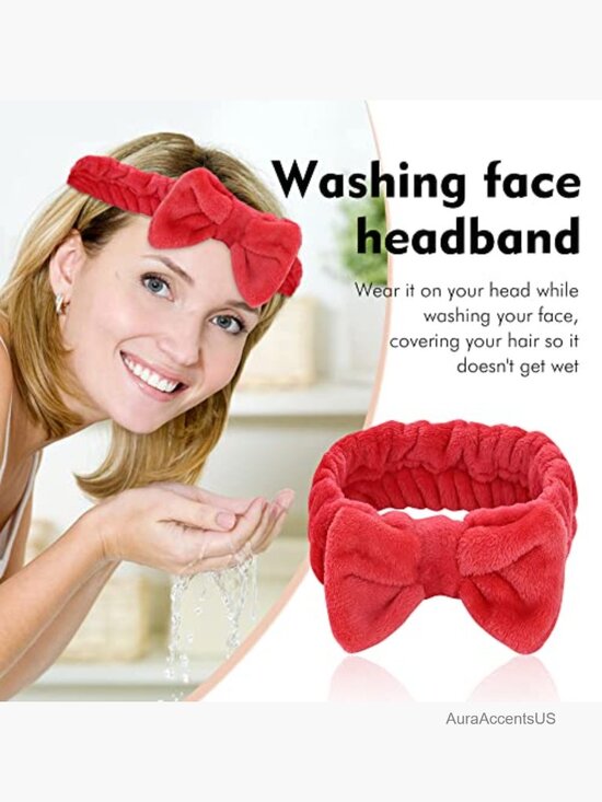 15 Pack Coral Fleece Fluffy Wide Headbands for Yoga Spa Makeup Hair Holder main image 6